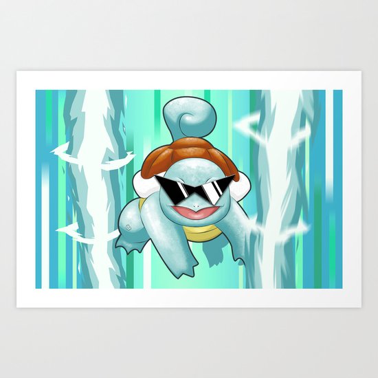 Squirtle Squad Art Print