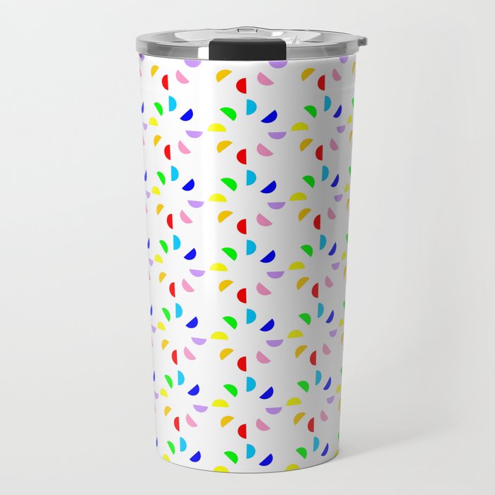 Circle and abstraction 12- multicolor, abstract,geometric,geometrical,circle,sphere Travel Mug