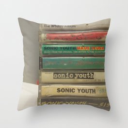 Sonic youth tapes Throw Pillow