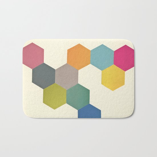 Honeycomb I Bath Mat