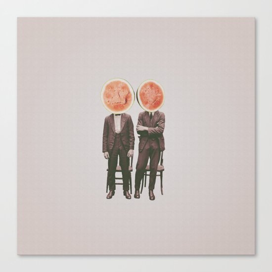 Watermelon Mugshot Canvas Print