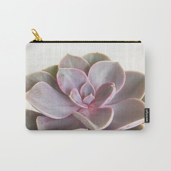 Purple Succulent Carry-All Pouch