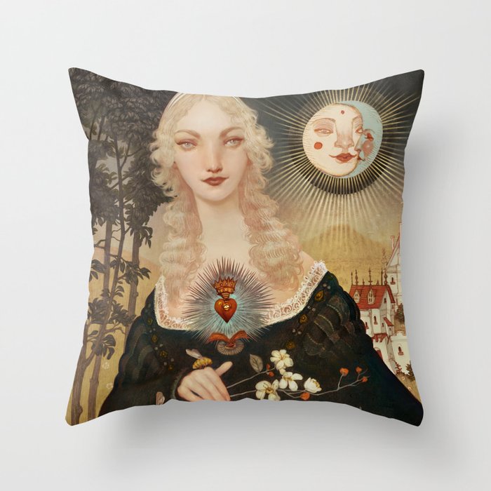 Fairytales and Tattoos  Throw Pillow