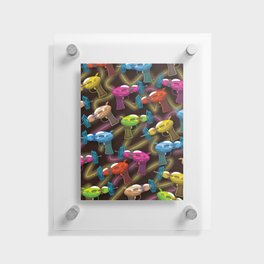 Sci-fi ray guns Floating Acrylic Print