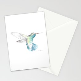 Hummingbird Water Color Stationery Card