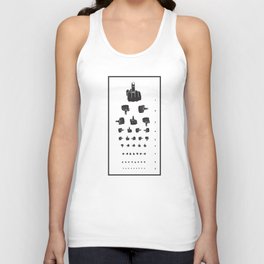 MIDDLE FINGER VISION TEST Tank Top