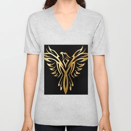 THE GOLDEN BIRD V Neck T Shirt