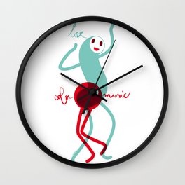 Love, color, music Wall Clock