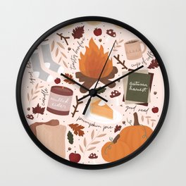 Autumnology Wall Clock
