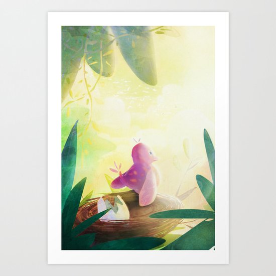 Jollie Pollie Birdie Art Print
