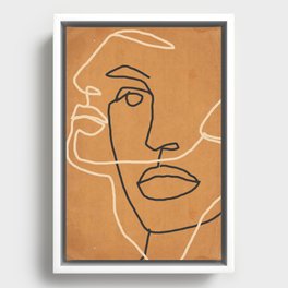 Abstract Face 6 Framed Canvas