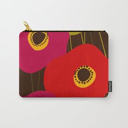 Red Poppy Flowers by Friztin Carry-All Pouch