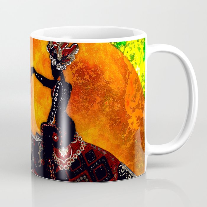 ELEPHANT ADVENTURE ORANGE MOON Coffee Mug