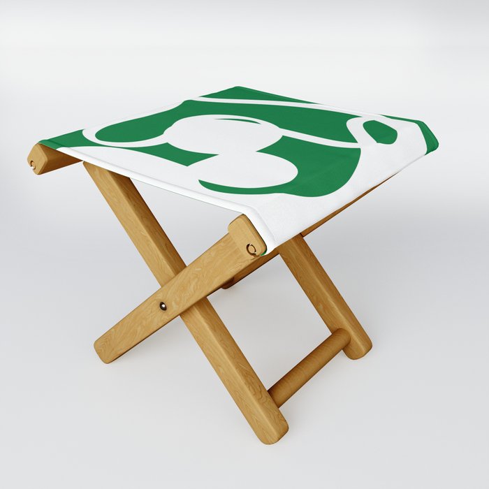 Abstract line and shape 12 Folding Stool
