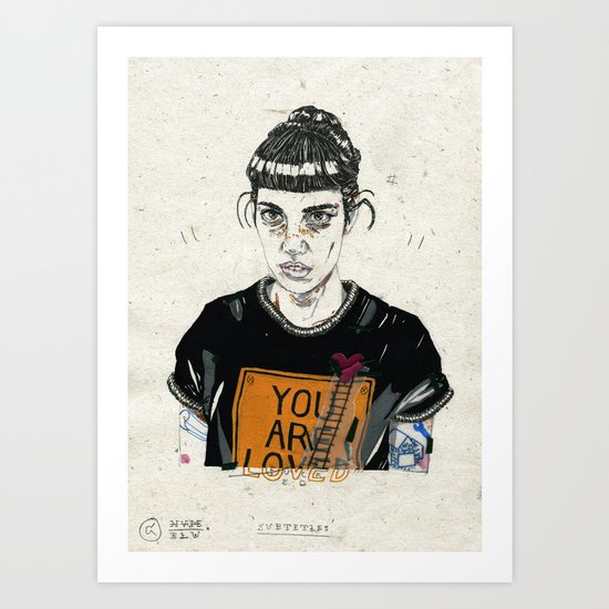Subtitles Art Print