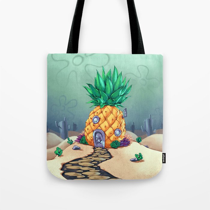The Dwelling Of Sponge Tote Bag By Satisfactorygfx