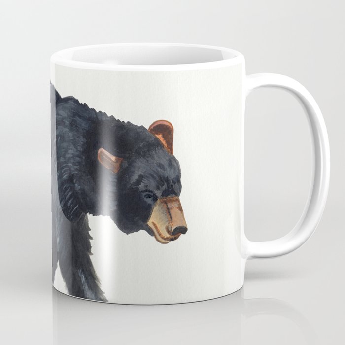 Watercolour Black Bear Drawing Coffee Mug