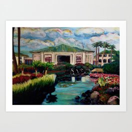 Kauai Grand Hyatt Resort Art Print