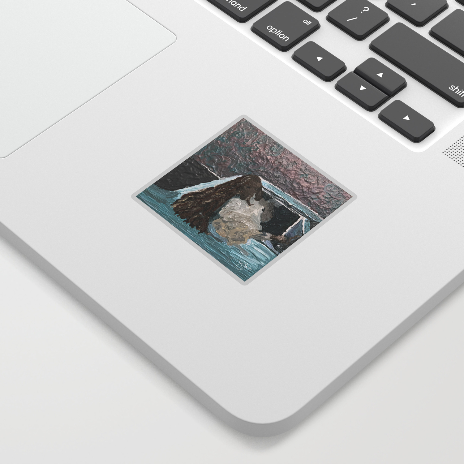 What Happened At The New Orleans Abstract Sticker By Mzshannon
