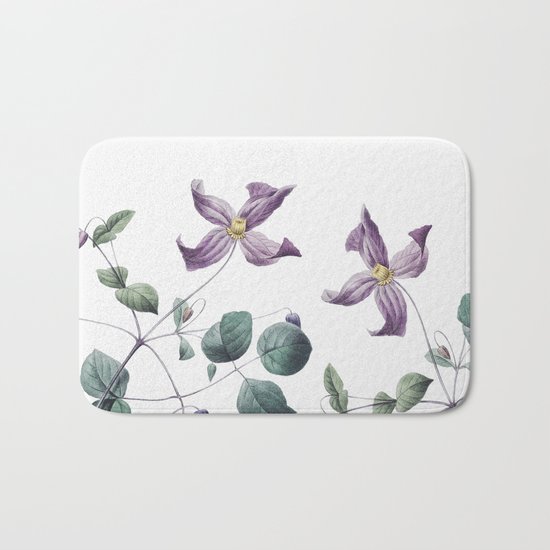 Vintage botanic II Bath Mat