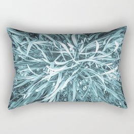 Teal infrared grass Rectangular Pillow