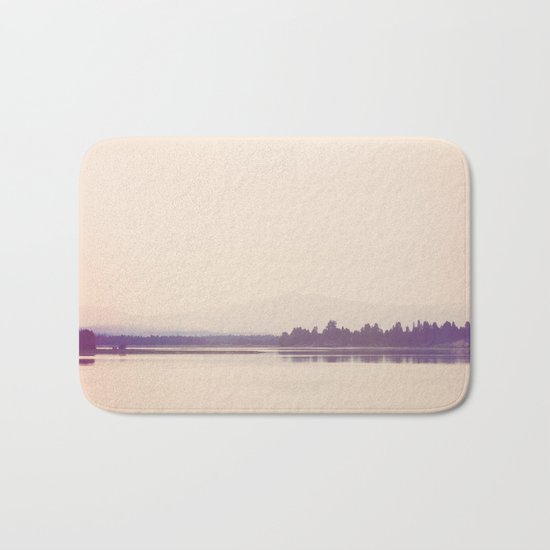 Nostalgic Cascade Lake Idaho Bath Mat