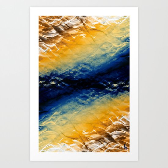 Tie-Dyed Waves Art Print