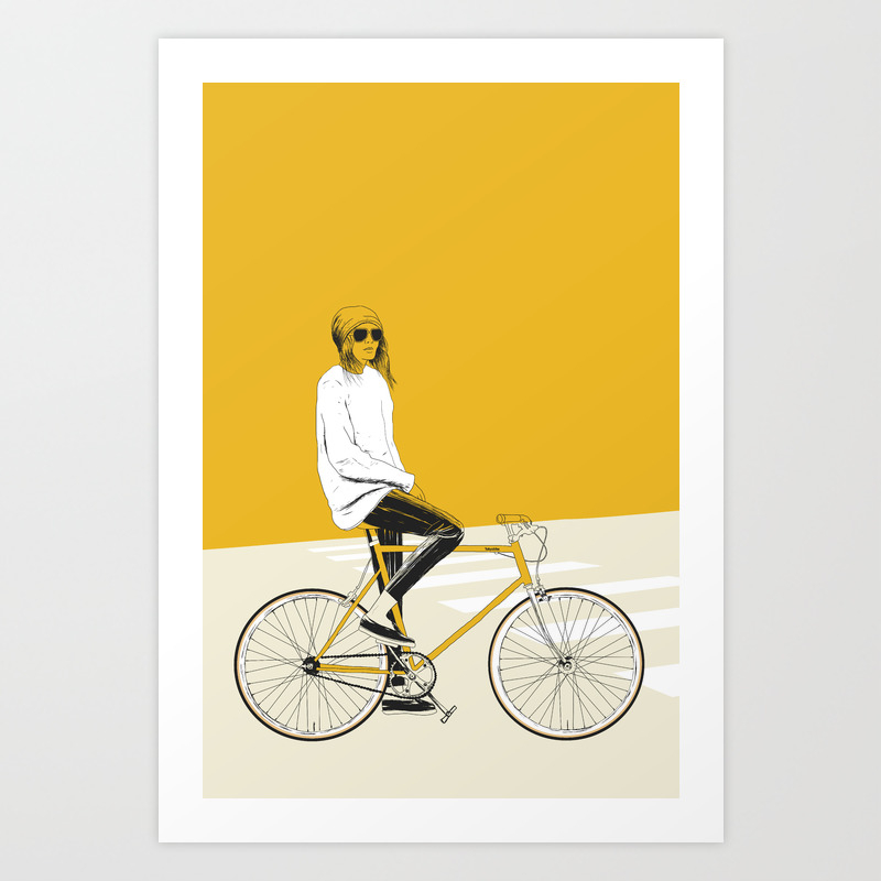 the yellow bike