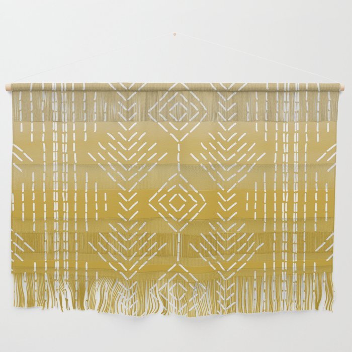 Yellow Ombre needlepoint Wall Hanging