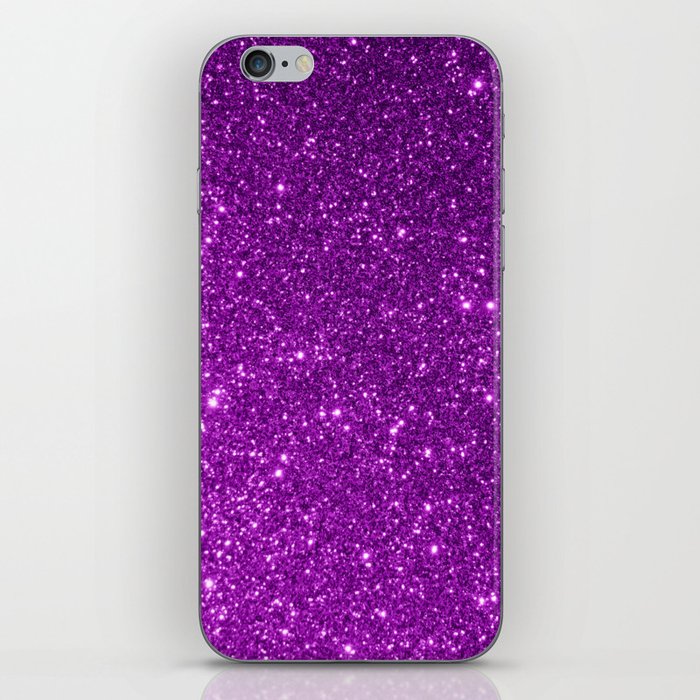 Purple Sparkly Glitter iPhone Skin