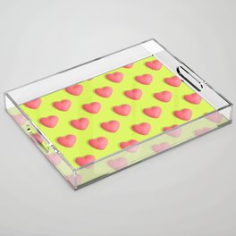 Hearts Acrylic Tray