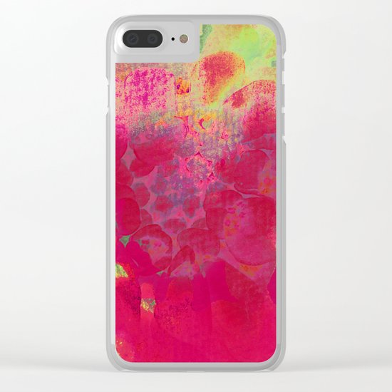 big abstract flower Clear iPhone Case