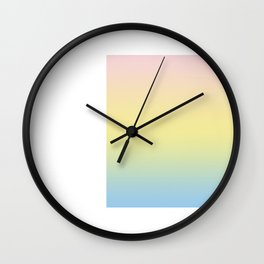 resentful Wall Clock | Empty, Abstract, Subtle, Cool, Light, Gradient, Graphicdesign, Digital, Minimal, Form 