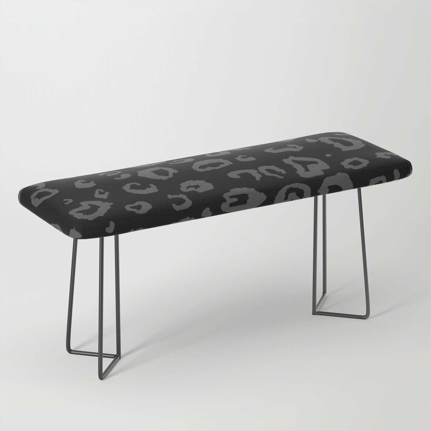 Black And Gray Leopard Bench By Christyleigh Society6