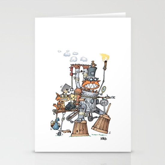 Steampunk Kobolds Stationery Cards