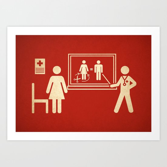 Sex change Art Print
