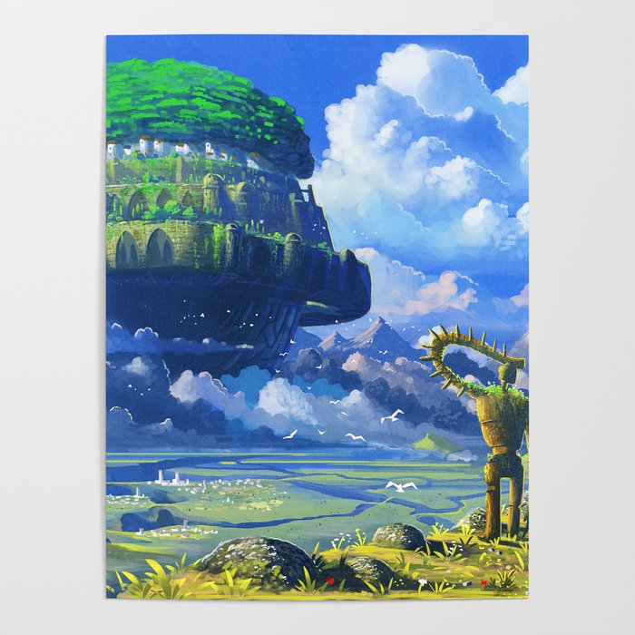 Castle In The Sky Poster By Syntetyc
