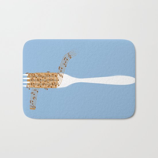 Musical Spaghetti Bath Mat