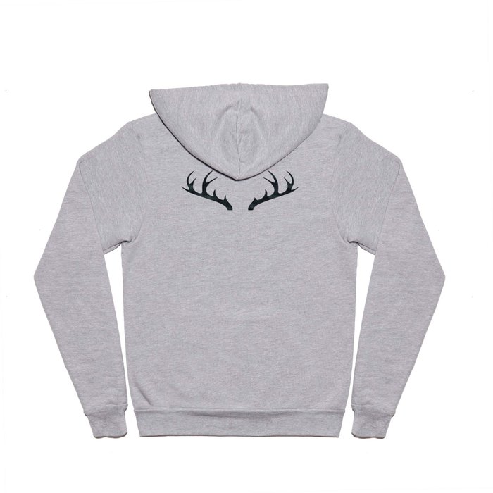 Antlers Black and White Hoody