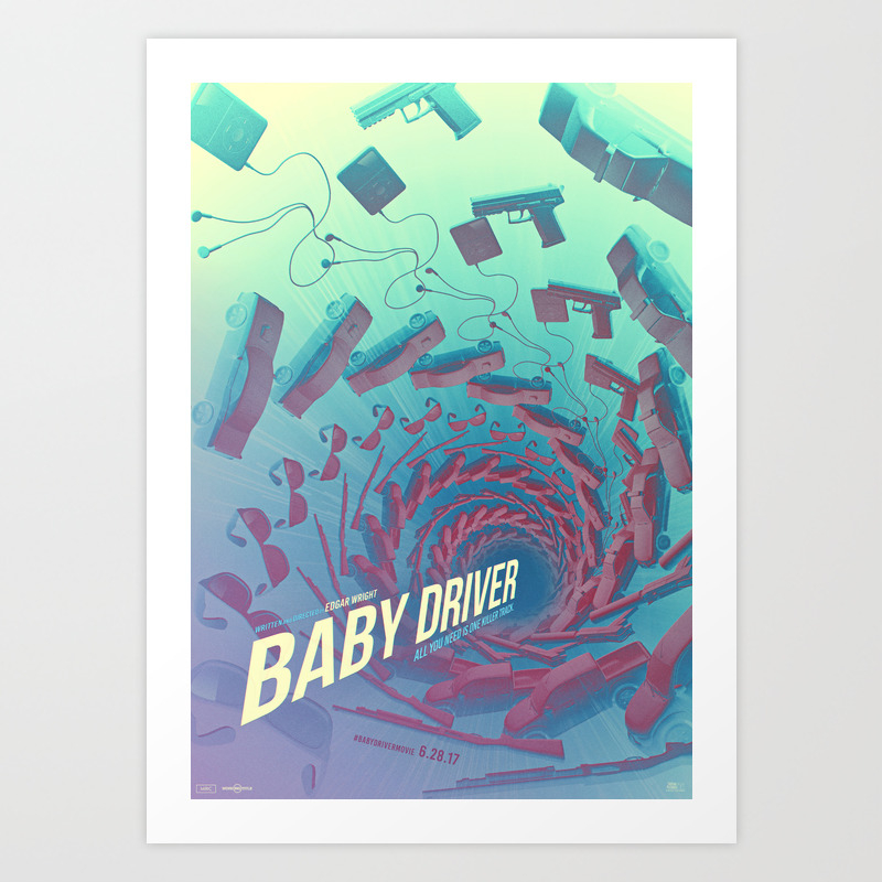baby driver alt poster art print by dgrahamdesign society6 baby driver alt poster art print by dgrahamdesign