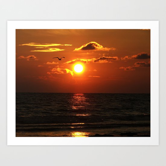 Madeira Beach Sunset 1 Art Print