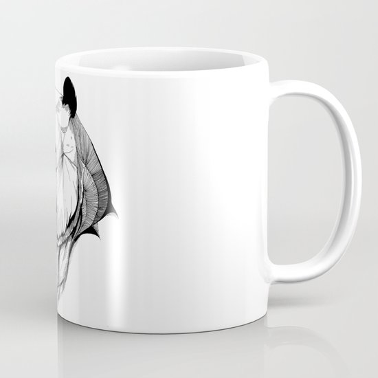 Angry panda (black stroke version for t-shirts) Mug