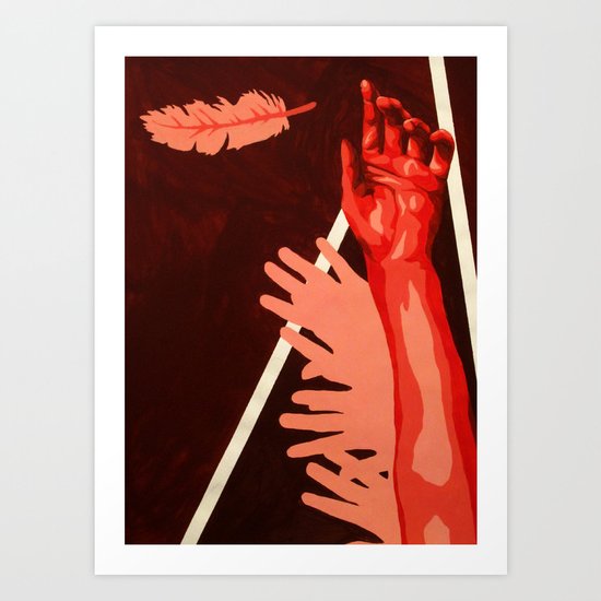 Icarus Before Flight Art Print