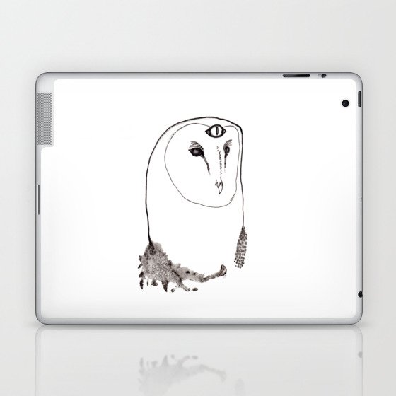 Witch's Familiar Barn Owl Laptop & iPad Skin