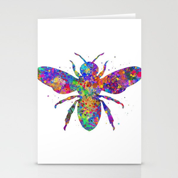 Bee watercolor pop art3900337 Stationery Cards
