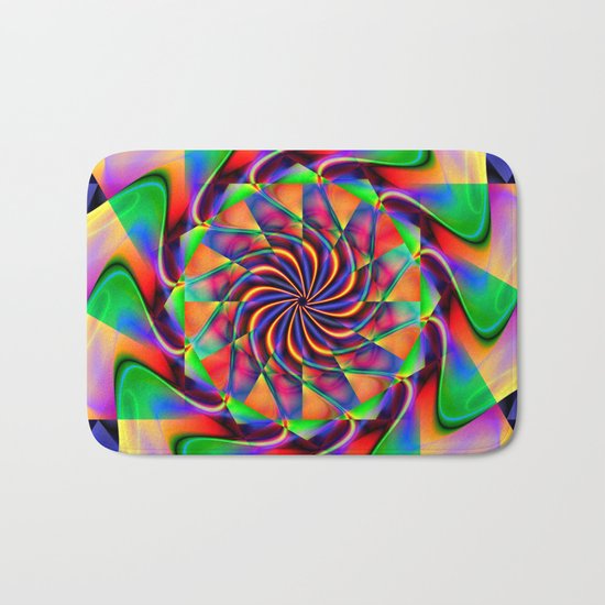 frequency mandala Bath Mat