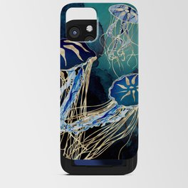 Metallic Jellyfish III iPhone Card Case