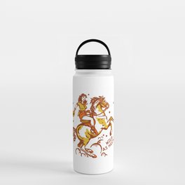Funny Cowgirl On A Horse Water Bottle