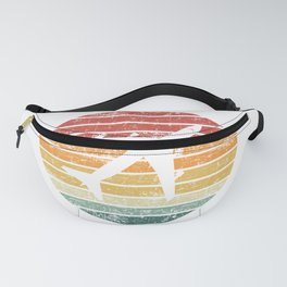 A vintage sunset 747 airplane Fanny Pack