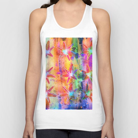 Colorful Lilies Unisex Tank Top